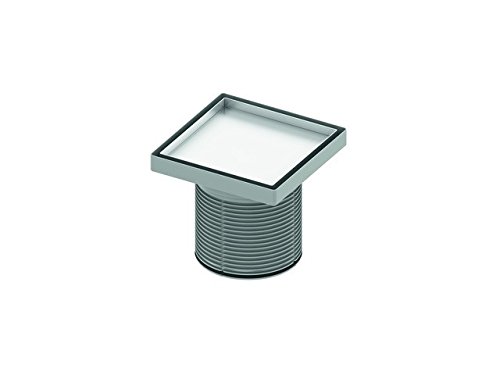 TECE X Square 9240831-Placca di Comando per WC, cromata Lucida, a Due quantità, Utilizzabile dall'alto e dal Davanti, Metallo