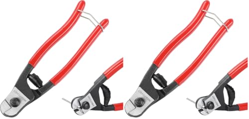 Image of MAXPOWER Wire Cutter, 8-Inch Wire Rope Cutters for Steel Wire, Wire Seals, Aircraft Bicycle Cable, Cable Cutter Cuts Up to /₆₄ inch(5mm) (Pack of 2)