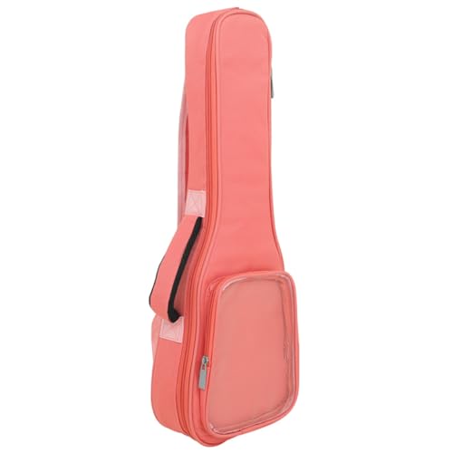 Sac de transport pour ukulélé rose durable et pratique à poche transparente - 7
