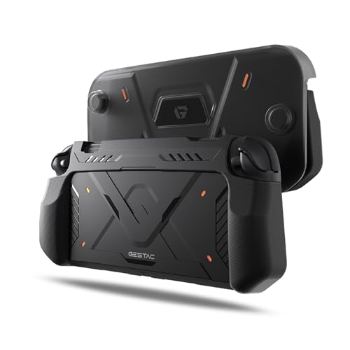 G.S.TAC Slim Hard Case Compatible with Switch 2 (2025), Anti-Scratch TPU Grip Protective Cover for Switch 2 with Hard Dust Cover, Black