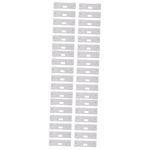 Garneck 3sets Vertical Shutter Accessories Blind Repair Tabs Vertical Blind Vane Repair Clips Blind Repair Parts Vertical Binds Parts Curved Repair Clips Labels Blind Vane Saver 12pcs*3