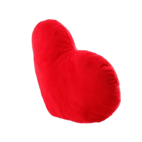 WEKADRIN Almohada Decorativa de Corazón Roja 20 CM Cojín de Peluche Suave para Sofá y Cama Almohada Adorable para Abrazar Bodas y Decoración del Hogar