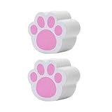 HOMSFOU Esponjas de Limpieza para Cocina y Baño 2 Piezas 4.5x4 Cm Esponja Depuradora Antiadherente Forma de Garra de Gato Estropajos Antirayaduras para Fregar Platos y Espejos