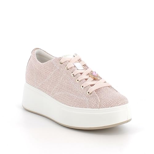 TINTA UNITA IGI&Co Sneaker Gioiello Tessuto da Donna - Rosa Cipria 38 EU