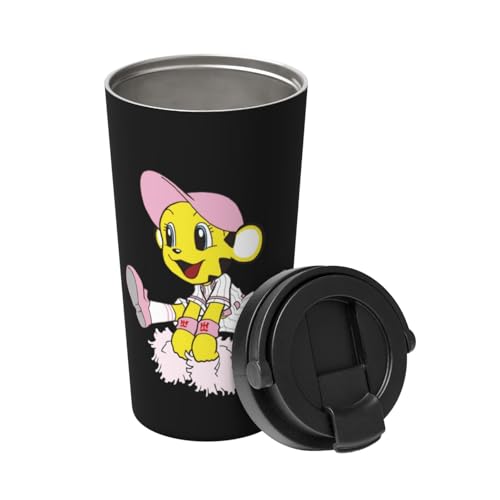 タンブラー 阪神タイガース 野球応援 コーヒーカップ 500ml 蓋付き 持ち手付き マグボトル 保冷 保温 ステンレス製 魔法瓶 水筒 直飲み 携帯マグ 車用 応援グッズ プレゼント