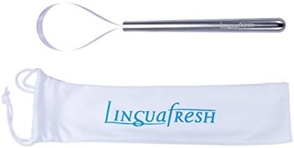 Tongue Cleaner, Tongue Scraper - German Made LinguafreshOne - Pure-Stainless Tongue - Scraper - Cleaner - Recyclable