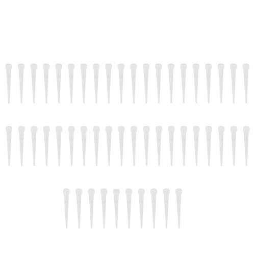 JCBIZ 50PCS 30mm Clear Plastic Water Tube Vases for Flowers & Stems, Reusable, Structurally Sound, Flower Picks