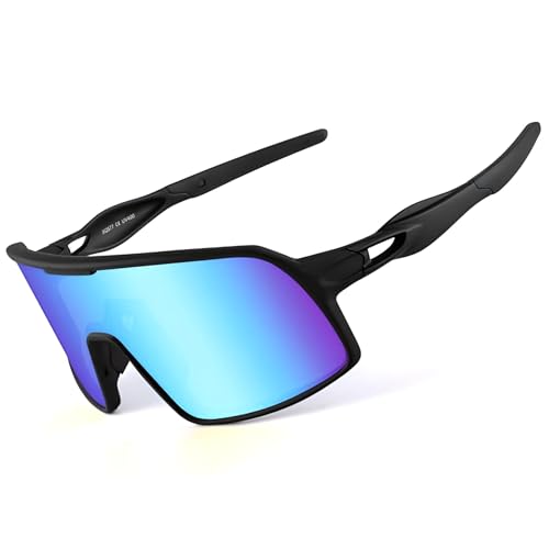 BangLong Polarized Cycling Glasses Sports Sunglasses, UV400 Protection, Men Women Running Fishing...