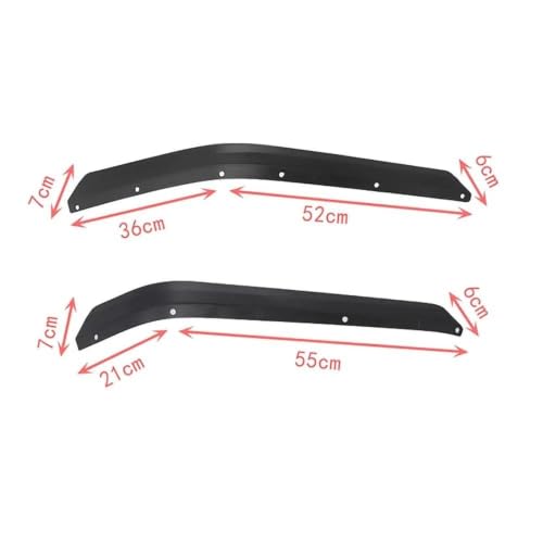 Extensiones de guardabarros para Jeep Wrangler 2007-2017, 4 piezas delanteras y traseras 5
