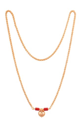 Image of Radha's Creations LONG 30 inch Mangalsutra LONG with Tali One Gram Gold for Women