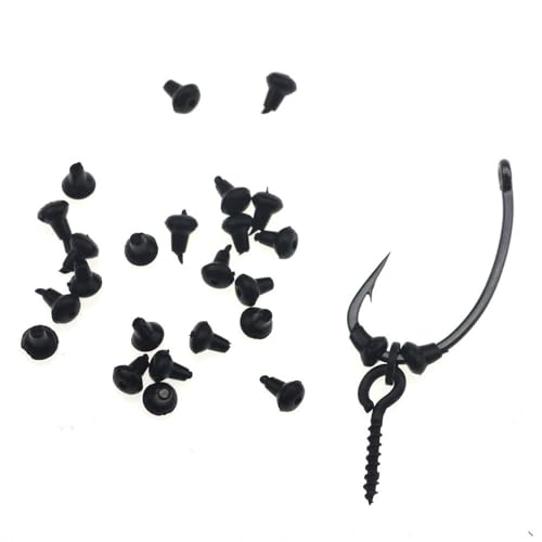 100 piezas accesorios de pesca para carpa con cuentas y paradas de gancho miniatura 6