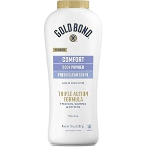 Gold Bond Ultimate Comfort with Aloe Body Powder – 100% Talc-free, 10 Oz by Chattem