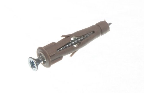 Fixations à cavité nylon M6 x 35 mm pour éviter l'arrachement dans le placo