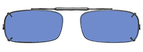 Visionaries Polarized Clip on Sunglasses - True Rec - Bronze Frame - 52 x 29 Eye