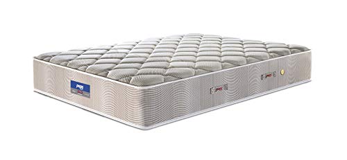 Image of Peps Restonic Fontaine 10 inch Knitted Fabric Top Double Size Poketed Spring Mattress (Brown,75X48X10) with 2 Free Pillow