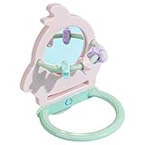 Perchoir à oiseaux – Résistant à la mastication avec jouet miroir, perchoir pour cage à oiseaux | Petites moyennes et grandes races de perruches, inséparables, canaris, conures, animaux domestiques