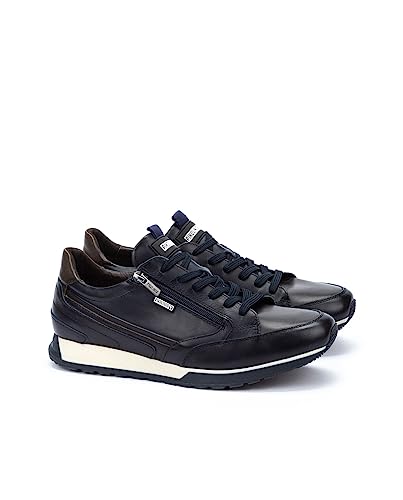 Pikolinos Para Hombre. M5N-6237C1 Zapatillas De Piel Cambil Marino (43), Plano, Cordones, Casual - 2