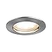 Produktbild Paulmann Leuchten Paulmann 93975 LED Coin flach Einbaustrahler Komplettset satiniert Einbaurahmen rund Deckenspot 6,8W Einbaulampe Einbauleuchte, Aluminium, 6.8 W, Eisen gebürstet, Satin