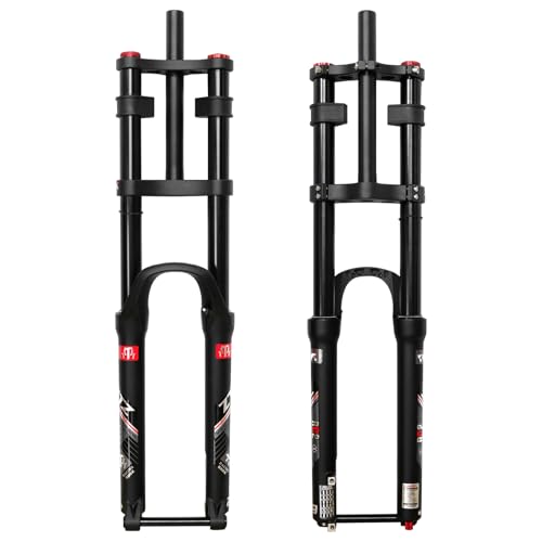Fourche pneumatique VTT amortit les chocs violents grâce au débattement 180mm
