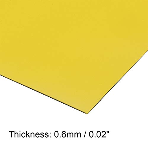 Aimant de signalisation effaçable Uxcell jaune en rouleau flexible format A4 lot de 5