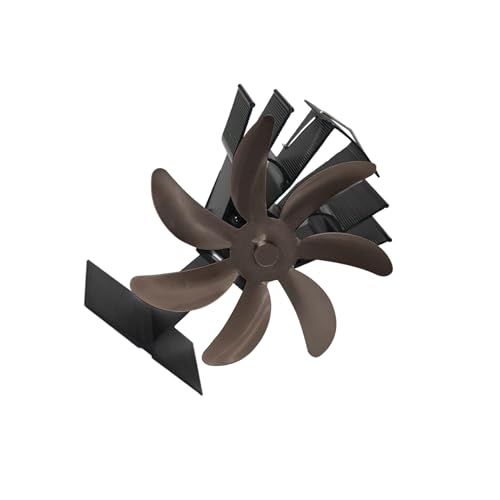 YUSSEQDD Ventilador de chimenea de 7 aspas para estufa leña que utiliza el calor para funcionar silenciosamente y proporciona mayor comodidad en la habitación. Estufa pellets Para madera para