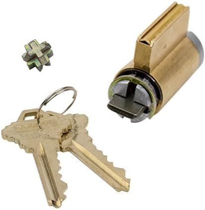 Andersen Frenchwood Gliding Door - Lock Cylinder w/Gears and Keys - Reachout - No Tail - Silver