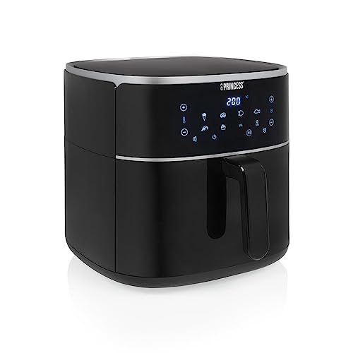Princess Aerofryer 8L, Friggitrice ad Aria: Termostato Regolabile, Funzione Timer, Cestello Estraibile, Capacità 8 Liters
