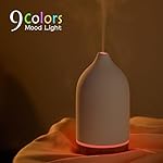 VIVITEST 200ML Ceramic Essential Oil Diffuser,Stone Essential Oil Diffuser,Ultrasonic Aromatherapy Diffusers for Home - Image 5