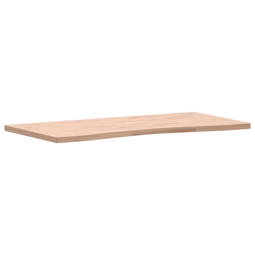 Akcesoria do mebli do biura domowego, części i akcesoria biurka, blat biurka 100 x (45-50) x 2,5 cm, lite drewno bukowe