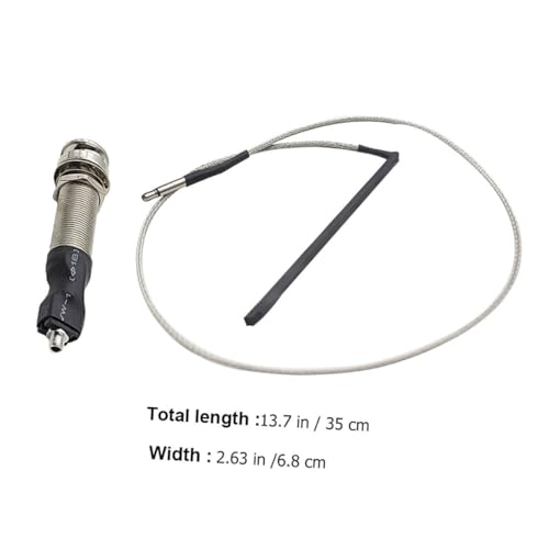 BAZEITFLOW ギター用出力ジャック ピエゾロッド 取付簡単プラグ プレイ 配線不要 耐久性優れた交換パーツ フォークギター対応アクセサリー点