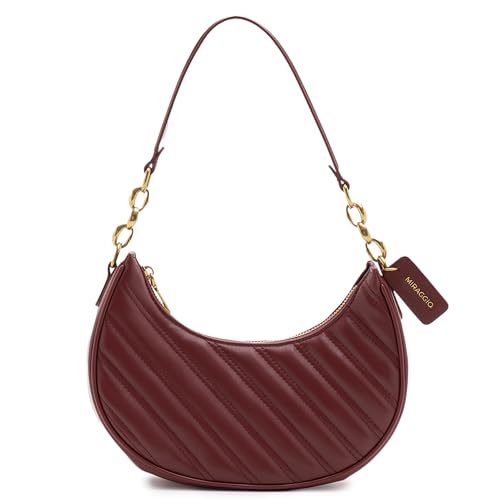 Image of Miraggio Betsy Quilted Stylish Shoulder Bag For Women | Half Moon Silhouette | Shoulder Handbags For Women