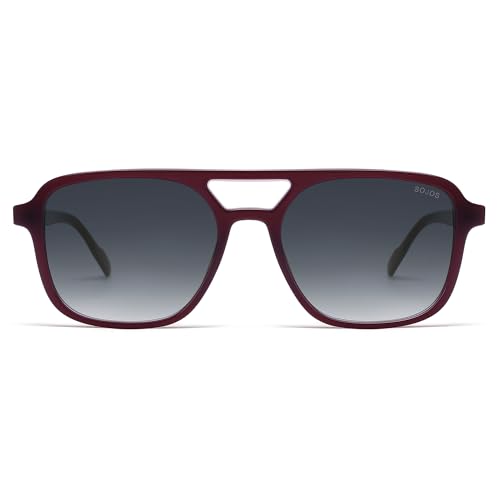 Image of SOJOS Retro Aviator Sunglasses for Women Men,Trendy Rectangle Womens Mens Shades Sun Glasses SJ2202