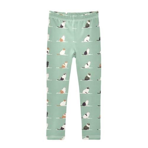 Cute Cat Various Girls Leggings Athletic Pants Tights Stretch Bottom
