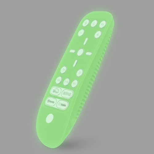 Geekria Glow in Dark Green Silicone Protective Remote Case for PS5, Shock-Absorption Washable, Ergonomic Design Full Body Protector Skin for PS5 Remote Control
