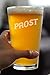 Prost - German Cheers - Fun Pint Glasses for Beer - Germany Themed Party Decor for Men and Women - 16 oz Large Mug