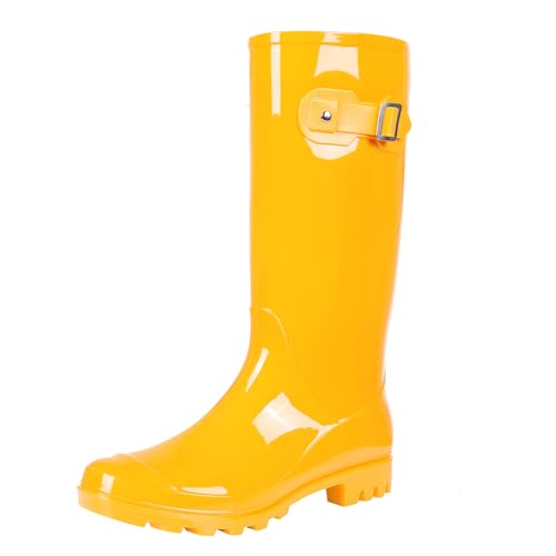 Image of Asgard Women's Tall Rain Boots Waterproof Knee High Rainboots Rubber Garden Boots