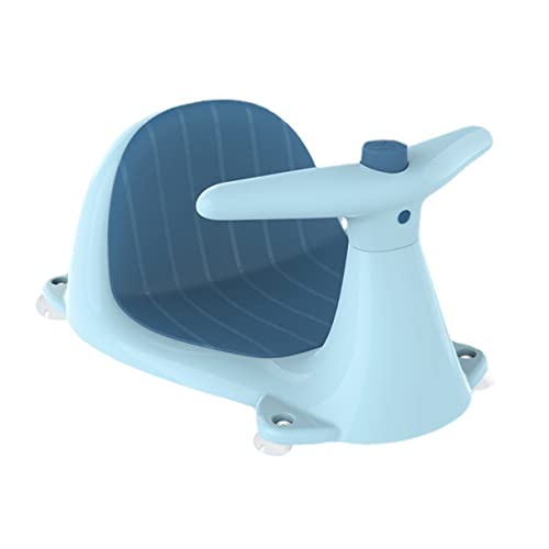 Mikinona Sicherer Badewannensitz mit Sprühfunktion Stabiler Neugeborenen Sitz für Entspannte Bäder Komfortable Unterstützung Frei für Junge Mädchen und Kleinkinder Blau