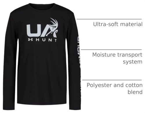 Image of Under Armour Boys Long Sleeve Shirt, Crewneck, Lightweight and Breathable