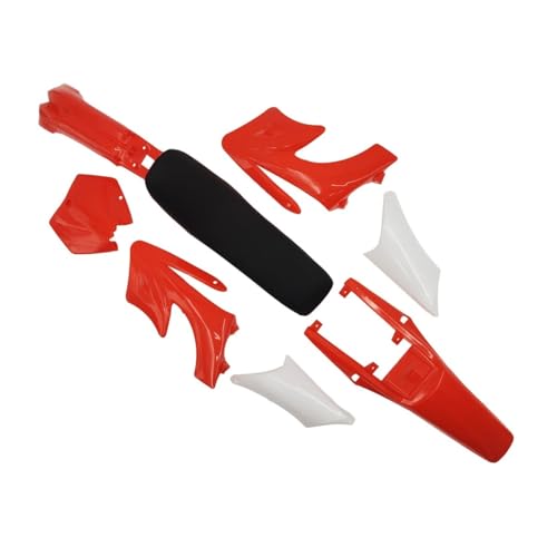 JKNONCBSG Carénage Moto Kit Kit De Carrosserie pour Moto 7 Couleurs Accessoires pour Enfants Dirt Pocket Bike Carénage en Plastique Garde-Boue Coussin De...