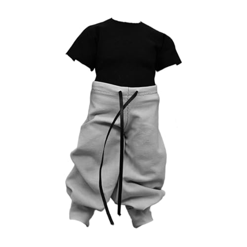 Pantalon de détente et chemise miniature 1:12 costume figurine articulée 15 cm