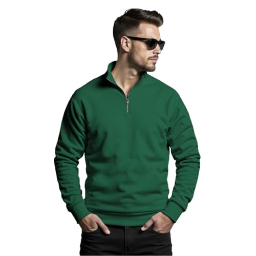 Image of FASHION AND YOUTH Premium and Trendy Half Zipper Sweatshirt