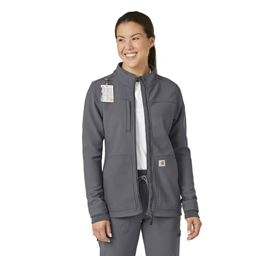 Carhartt Scrubs for Women, Rugged Flex, Bonded Fleece Vest with 4 Pockets by Carhartt - Used condition - Image 2