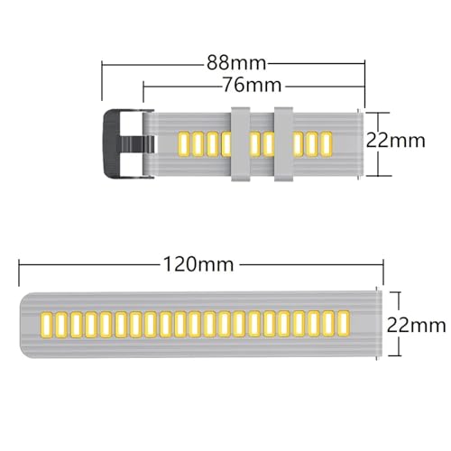 Correa de 22 mm para Samsung Galaxy Watch 3 45mm impermeable y cómoda 6