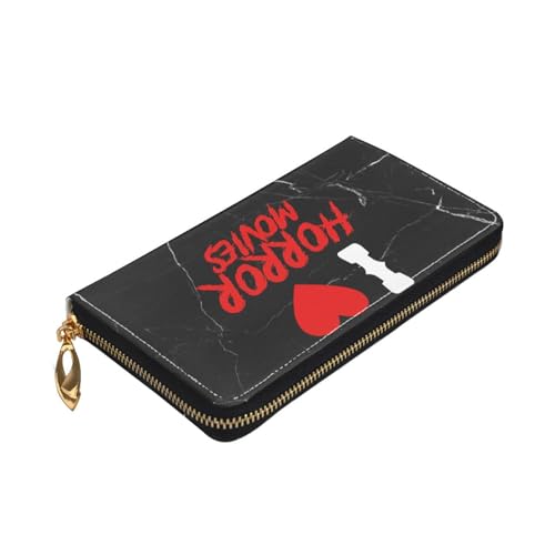 I Love Horror Movies Wallet Card Bag, Black4