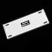 YMDK GH60 GK61 RGB Hot Swap Independent Driver Tyce-C ANSI Mechanical Keyboard DIY kit Plastic Case CNC Aluminum Case Plate PCB (Plastic White GK61X Wired)