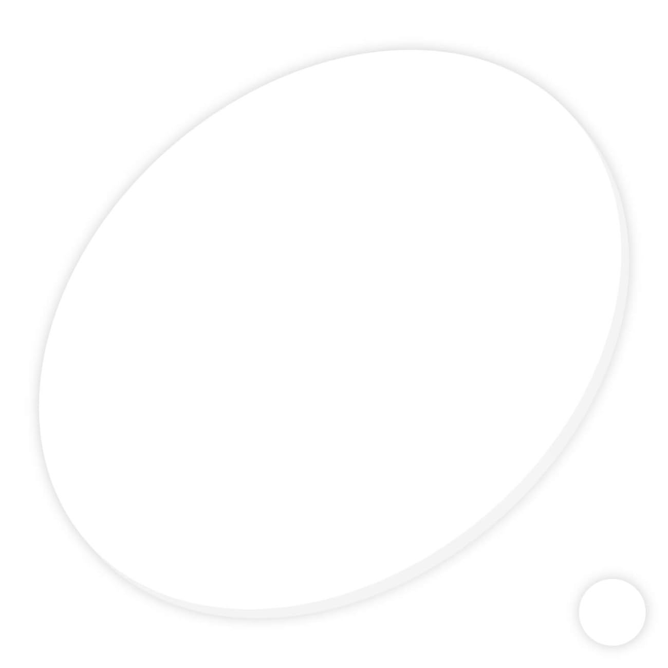 Plexiglas - Disco circular (3-50 cm, 28 cm, 25 unidades), color blanco