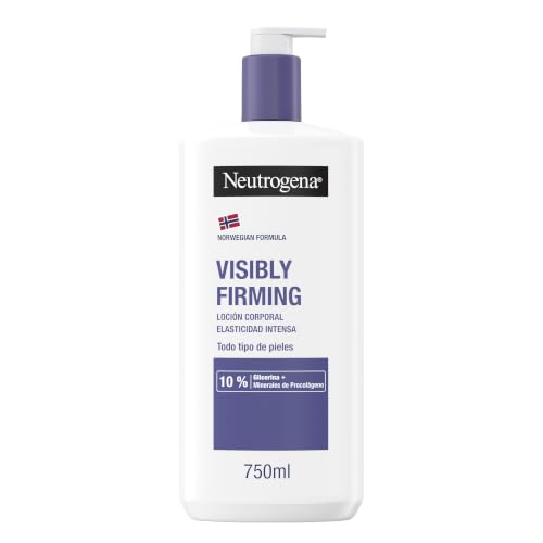 Neutrogena Fórmula Noruega Loción Visiblemente Reafirmante (750 ml), crema hidratante corporal para todo tipo de piel, loción corporal con Glicerina y Minerales de Procolágeno