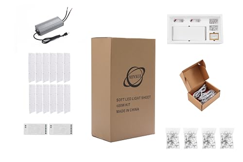 Feuille LED 36W plaque lumineuse 6000K kit rétroéclairage vitrine comptoir transformateur 600W