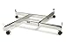 Only Garment Racks #1946C 4-Way Grid Wall Base - Chrome 4-Way Grid Wall Panel Base with Casters - Merchandiser - Chrome 36