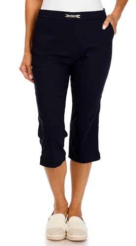 Counterparts Womens Solid Chain Waist Capris